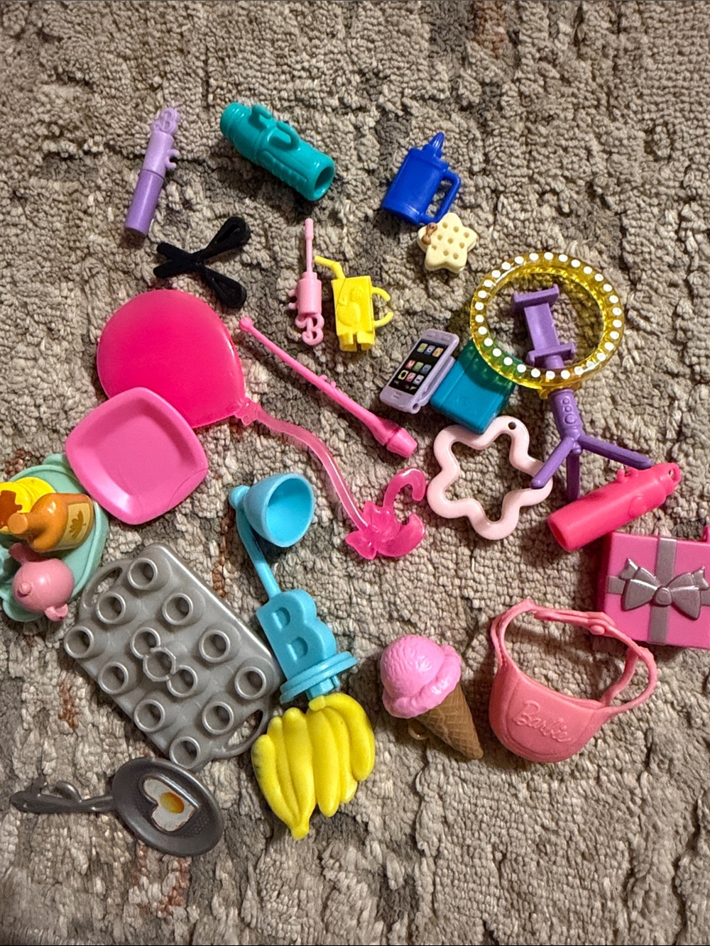 Assorted Kids Toy Accessories Set - Pink, Blue, Yellow & More